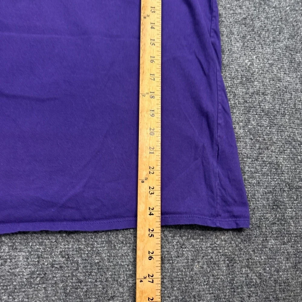 Nike Tee Shirt Top Womens Size Large Purple Center Logo Cotton‎ Athleisure